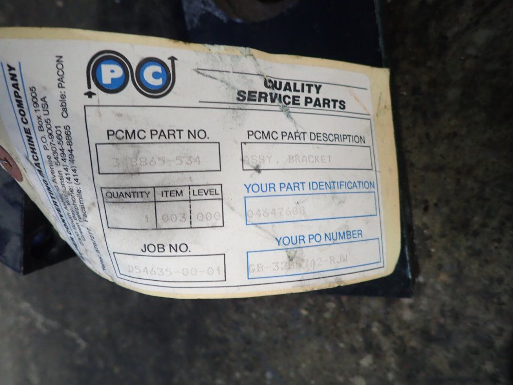 Paper Converting Co. Bracket