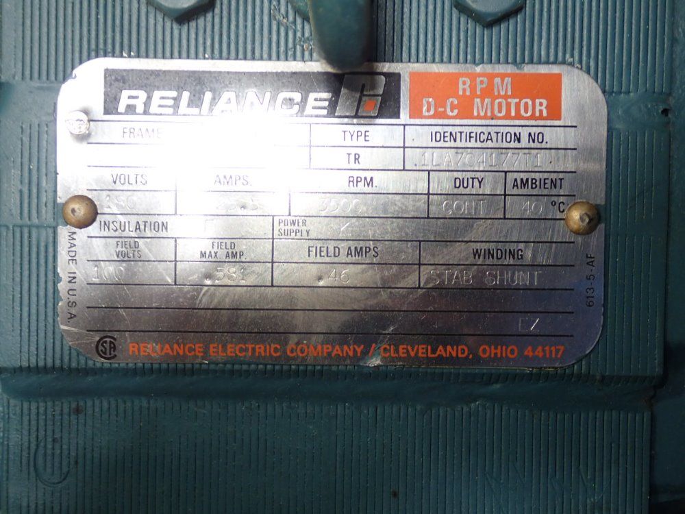 Reliance 5 Hp Dc Motor