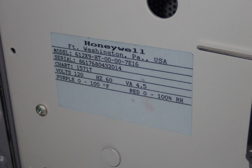 Honeywell Temperature/humidity Chart Recorder