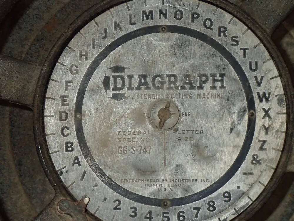 Diagraph Stensil Cutting Machine