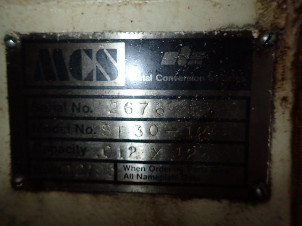 Metal Conversion Systems Coil Feeder