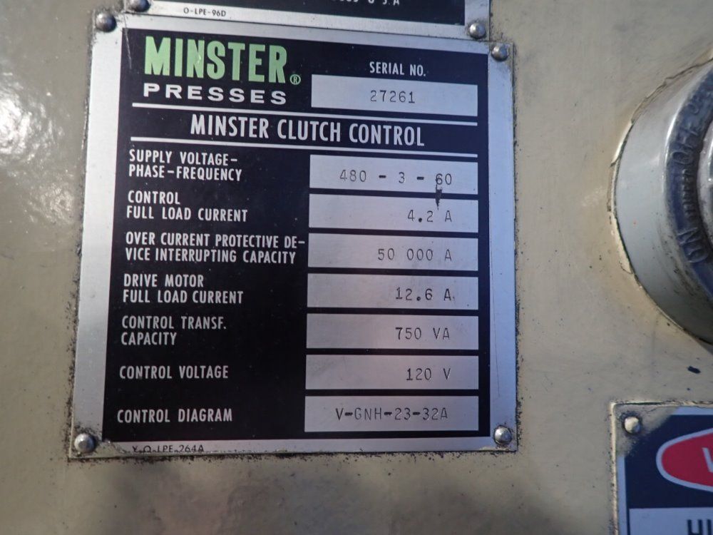 Minster 60ton 6 Press - 6