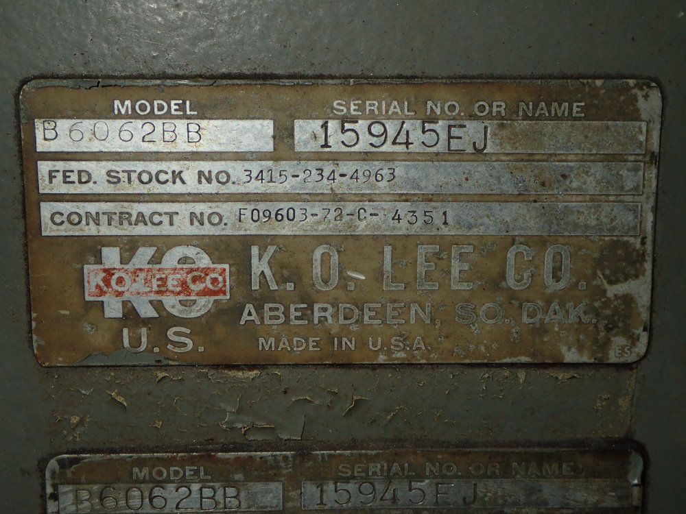 K.o. Lee Tool Grinder