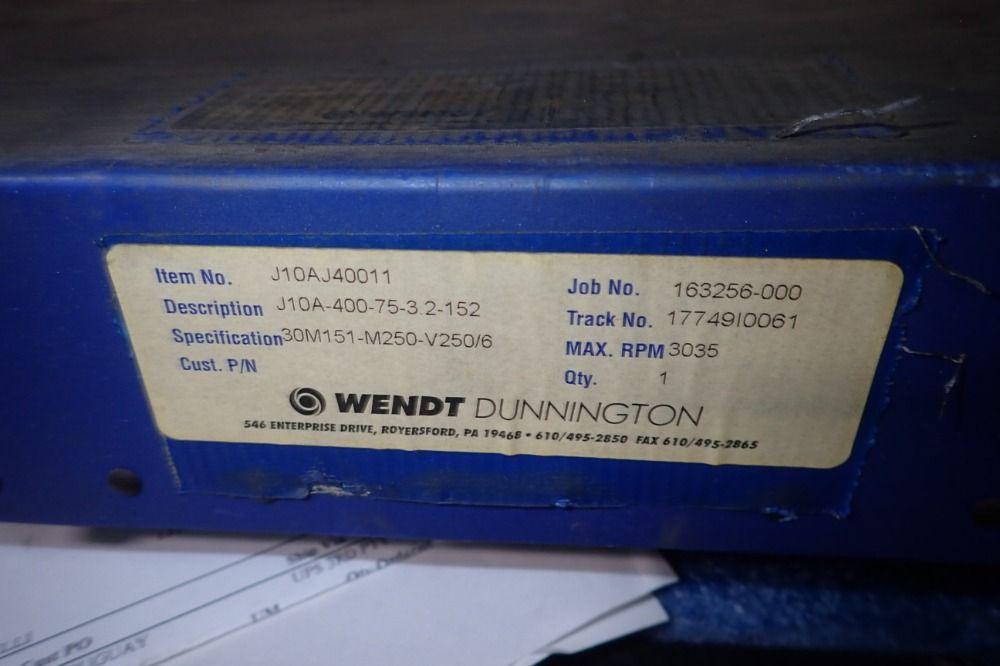 Wendt Dunnington Grinding Wheel