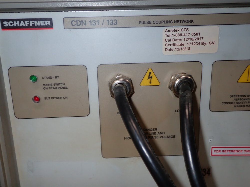 Schaffner High Energy Pulse Generator System - Nsg2050 / Cdn133/153