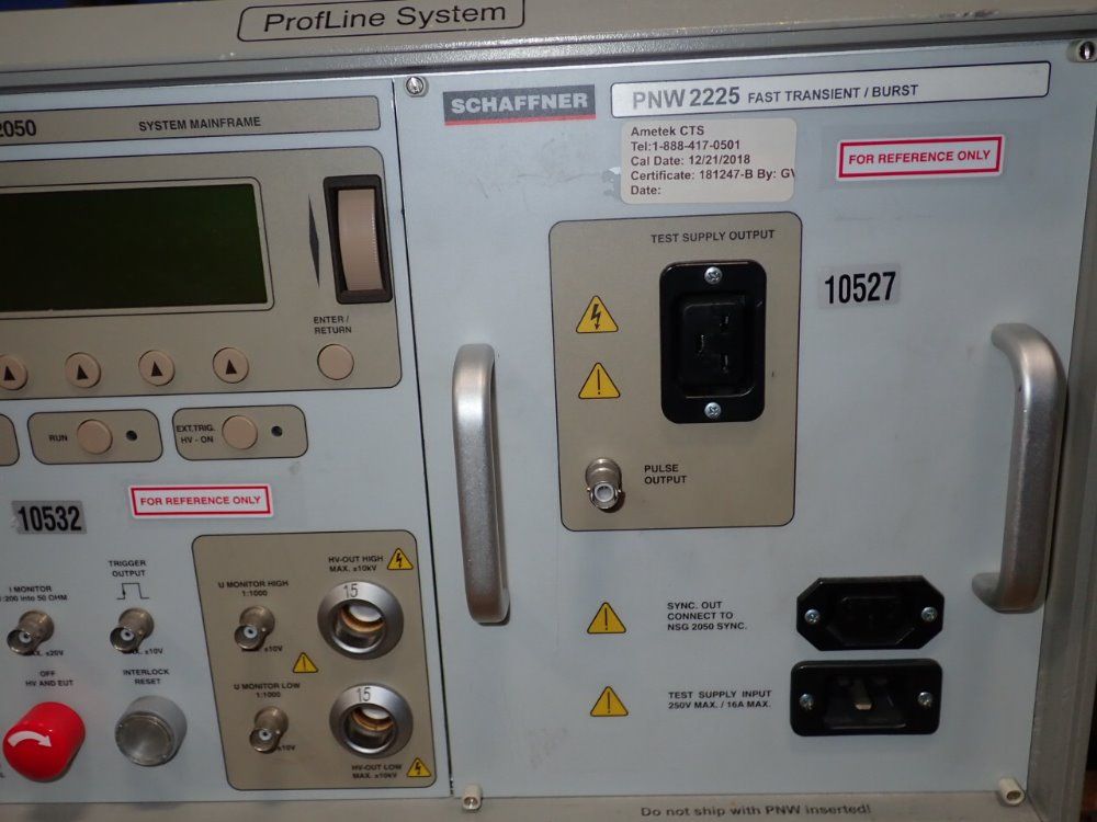 Schaffner High Energy Pulse Generator System - Nsg2050 / Cdn133/153