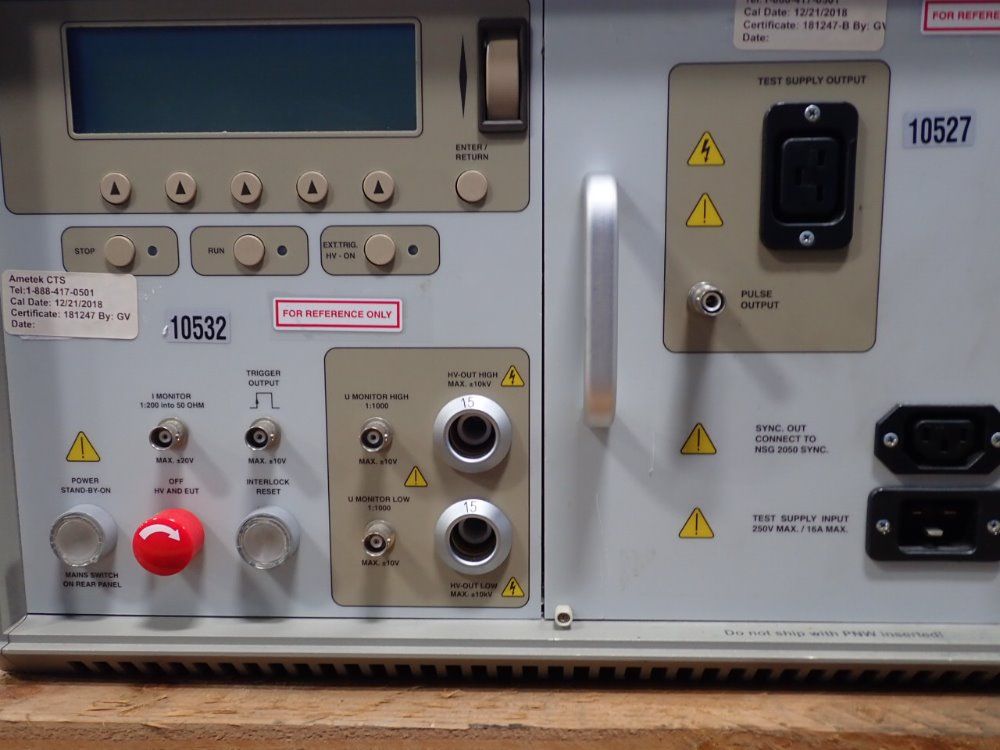 Schaffner High Energy Pulse Generator System - Nsg2050 / Cdn133/153