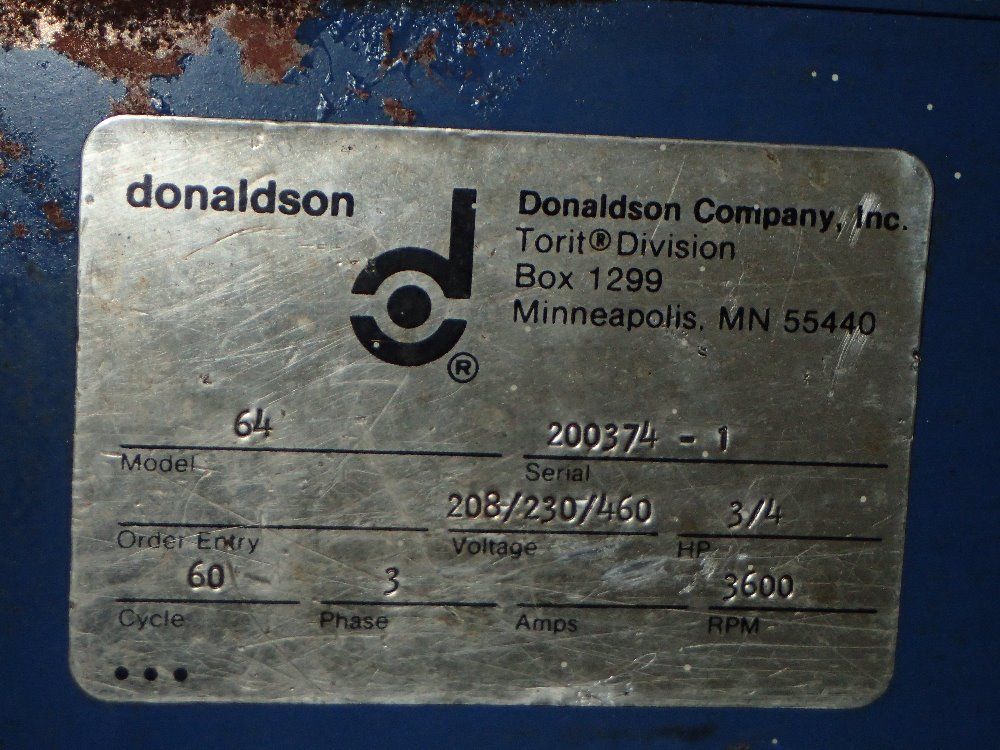 Donaldson Torrit Dust Collector