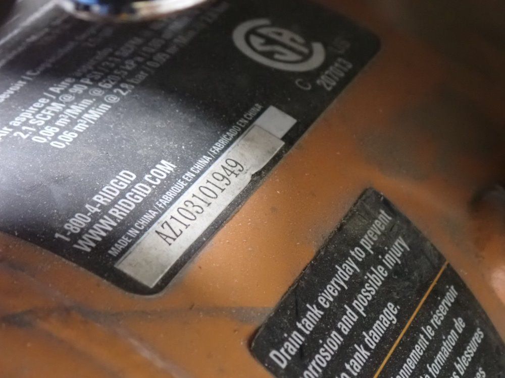 Ridgid Air Compressor W/ Pneumatic Hub