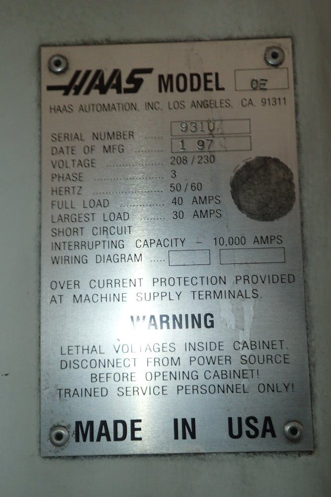 Haas Vf-oe Cnc Vmc - Vf-oe