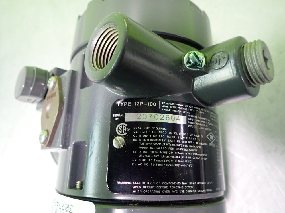 Fisher I2p-100 Pneumatic Transducer - I2p-100