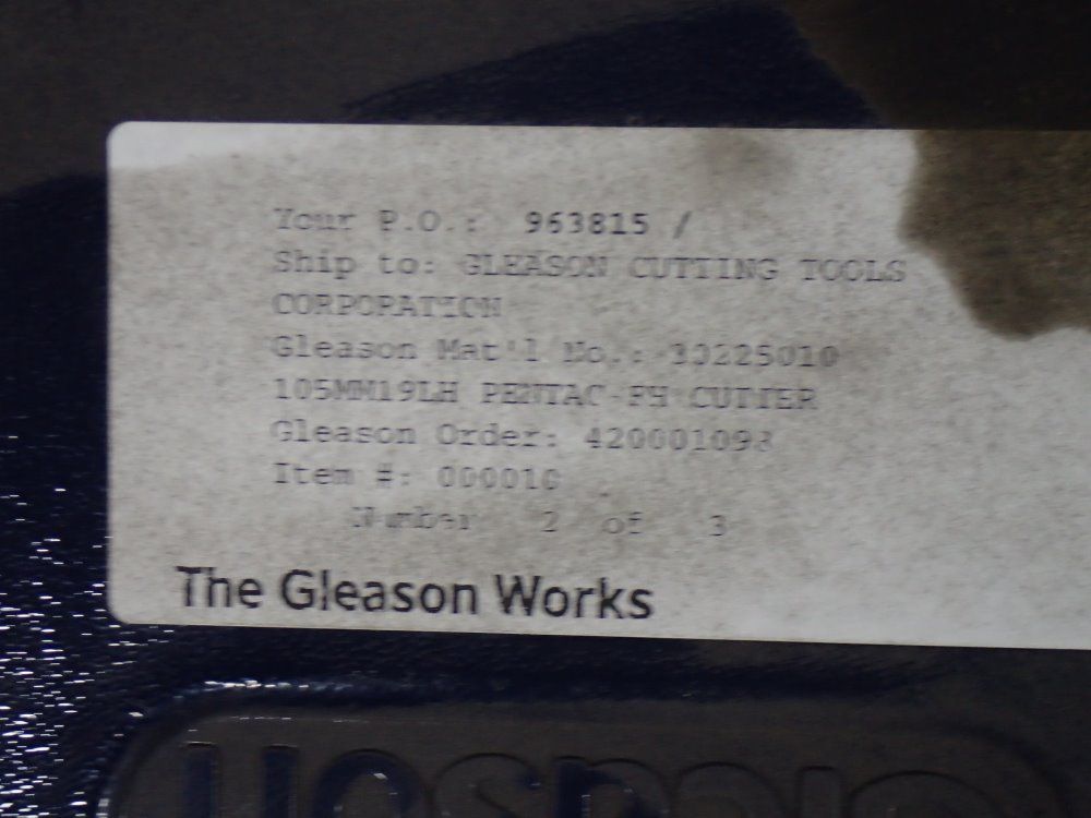 Gleason Works/ Pentac Cutter Head
