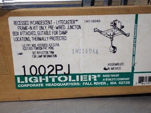 Lightolier Recessed Incandescent Frame Kit