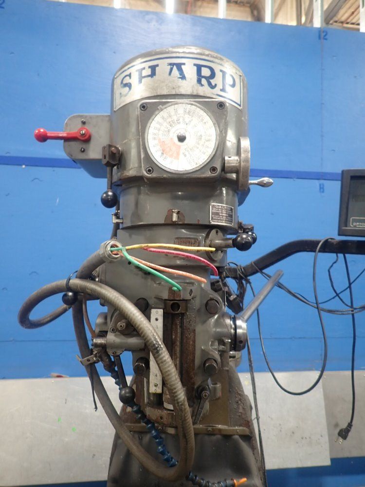 Sharp 10" X 51" Hmv Vertical Mill - Hmv