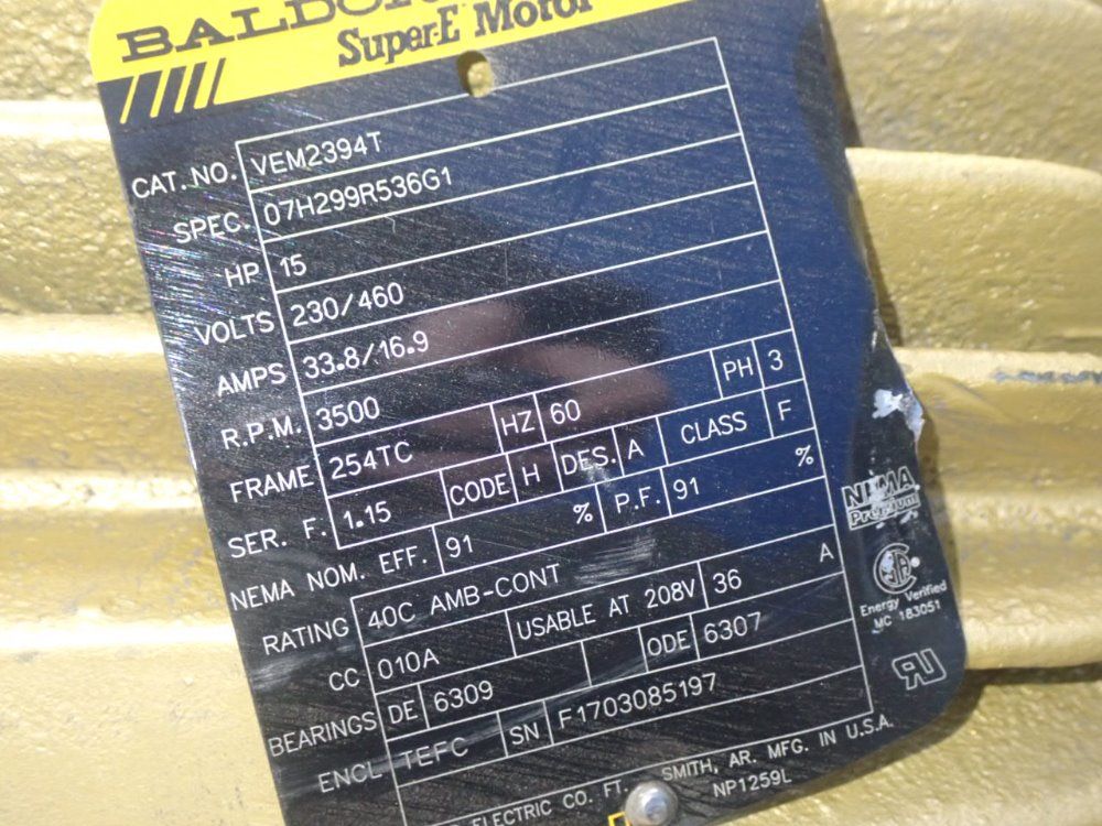 Donaldson/torit 15 Hp Cyclone Dust Collector