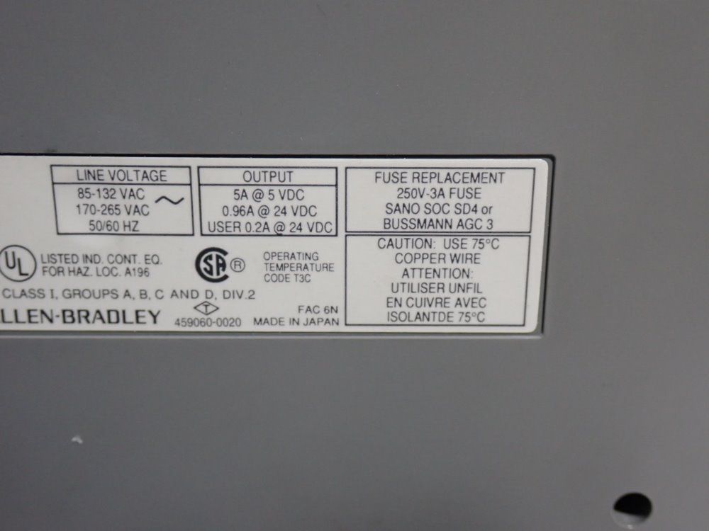 Allen-bradley/rockwell Power Supply
