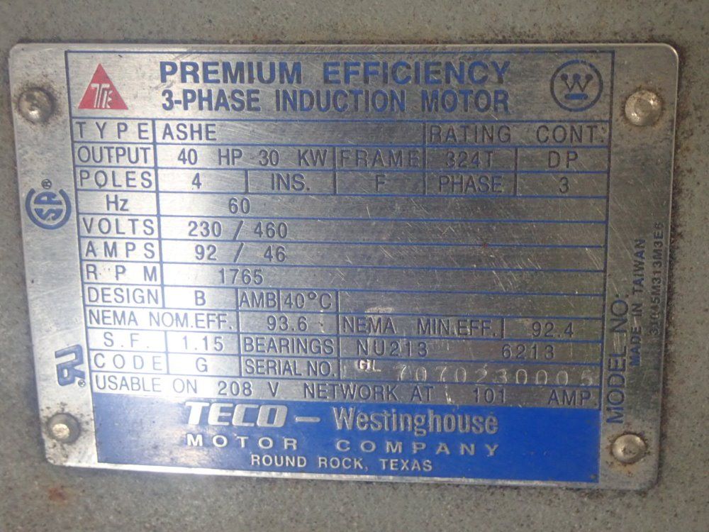 Teco-westinghouse Notor