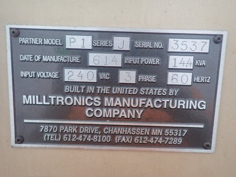 Milltronics 16" X 45" P1 Cnc Vmc - P1