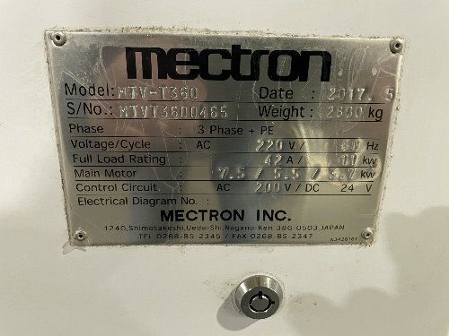 Mectron Miyano Cnc Drilling And Tapping Center - Mtv-t360