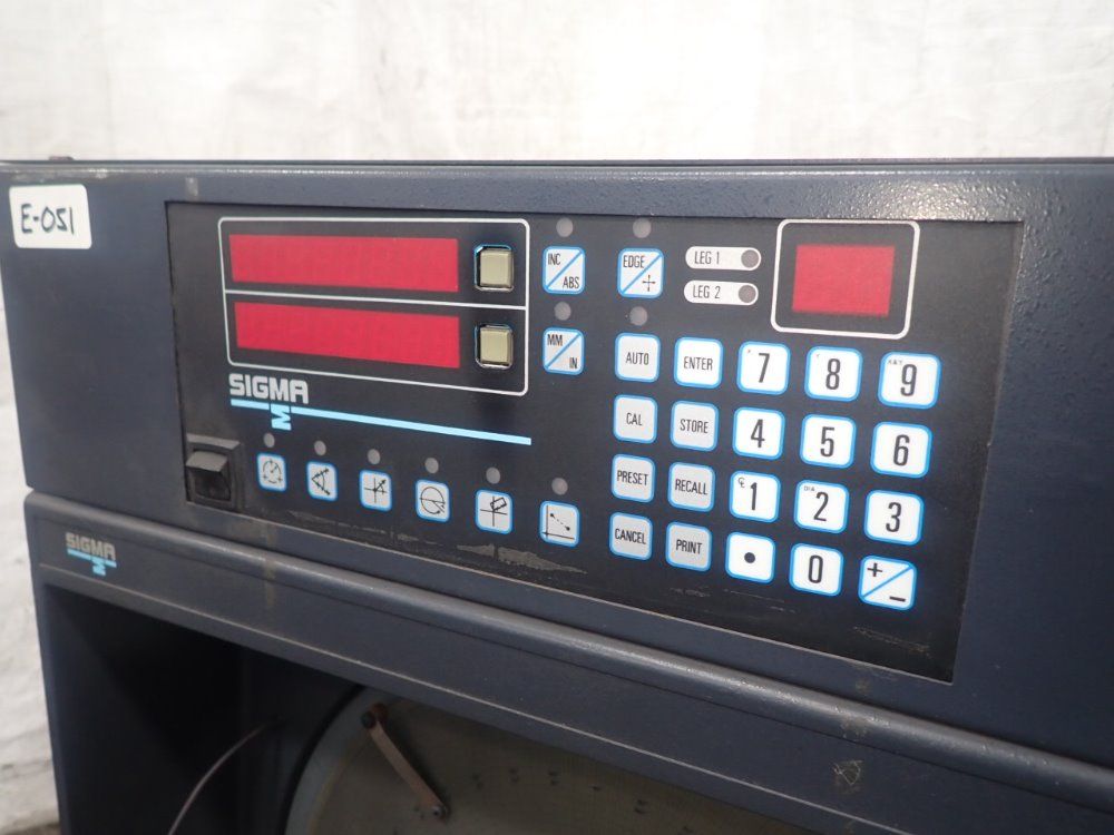 Sigma 16" Screen 5" X 15" Table Hb400 Optical Comparator - Hb400