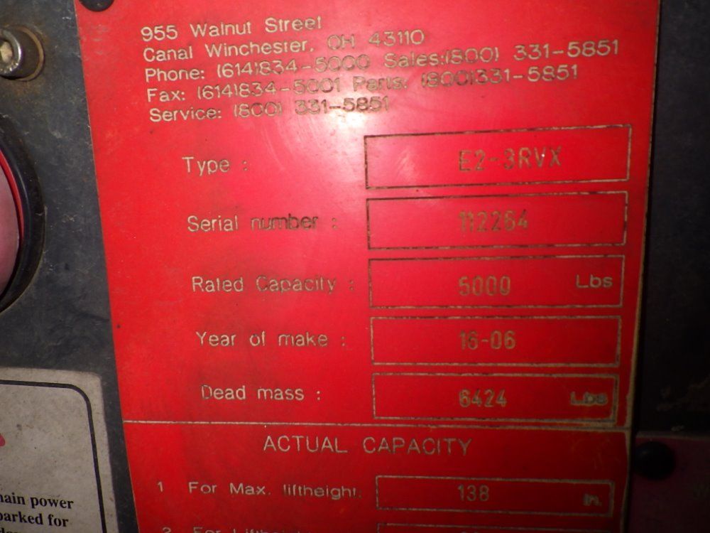 Princeton Delivery System/piggy Back 5000# E2-3rvx Forklift - E2-3rvx