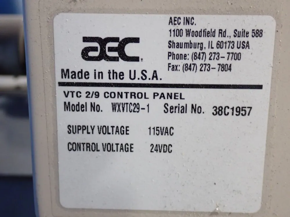 Aec Whitlock Vacuum Blower