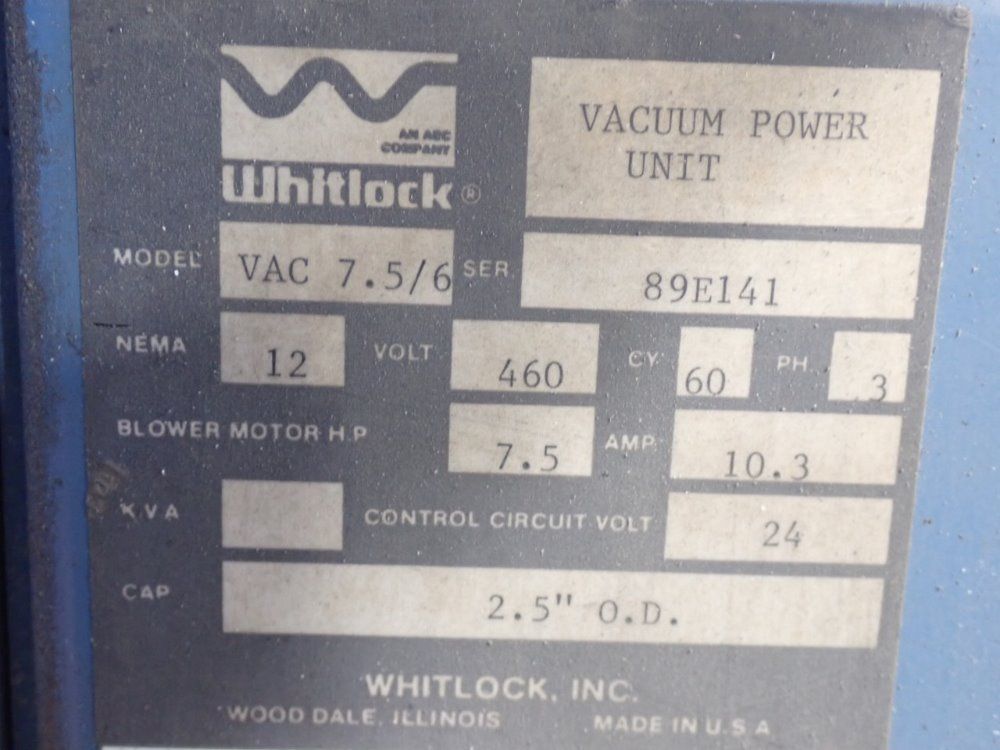 Aec Whitlock Vacuum Blower