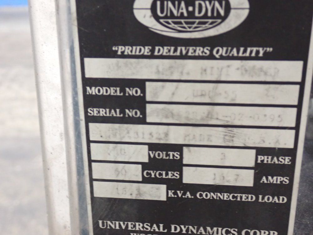 Una-dyn/ Mann & Hummer Dual Hopper Dryer