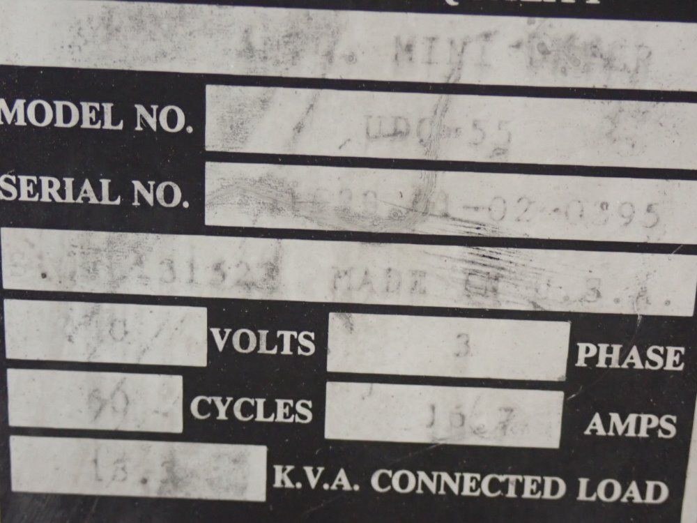 Una-dyn/ Mann & Hummer Dual Hopper Dryer