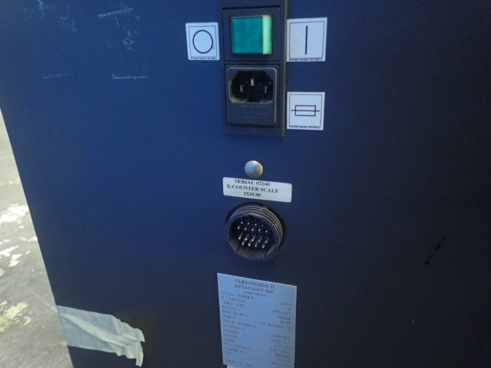 Fabri Vision Flat Part Measurment And Digitizing Scanner