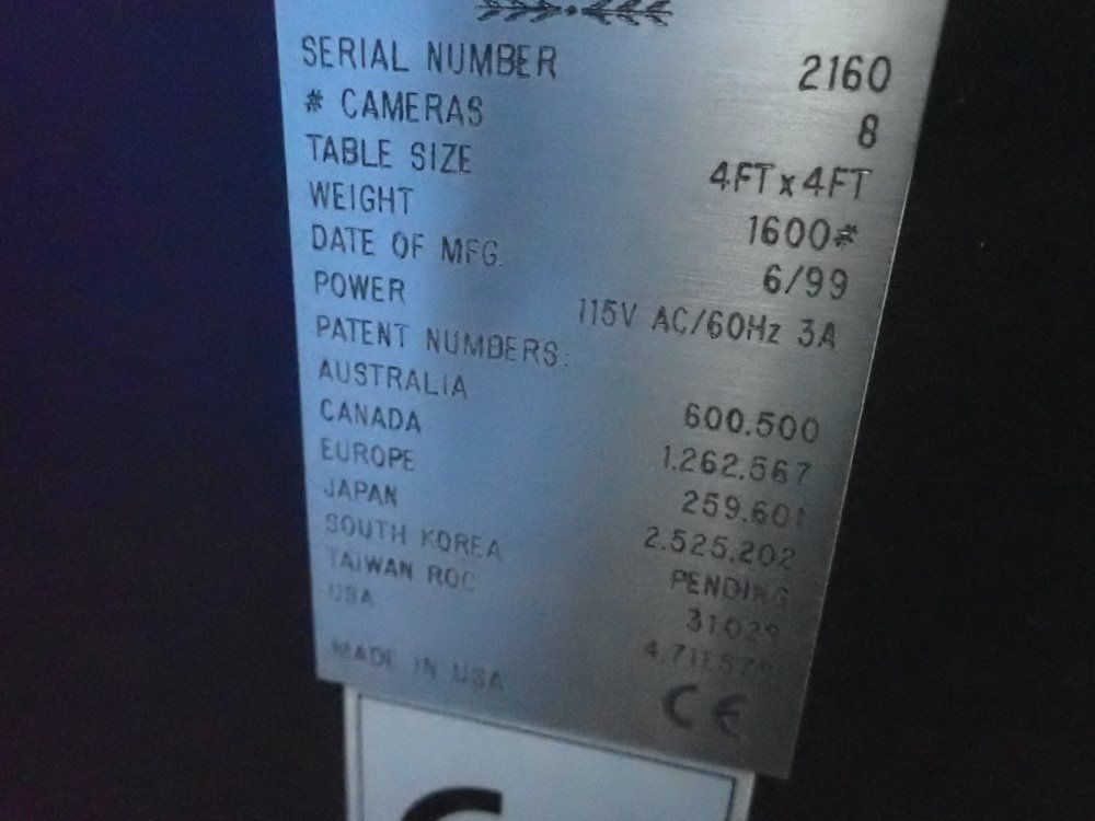 Fabri Vision Flat Part Measurment And Digitizing Scanner