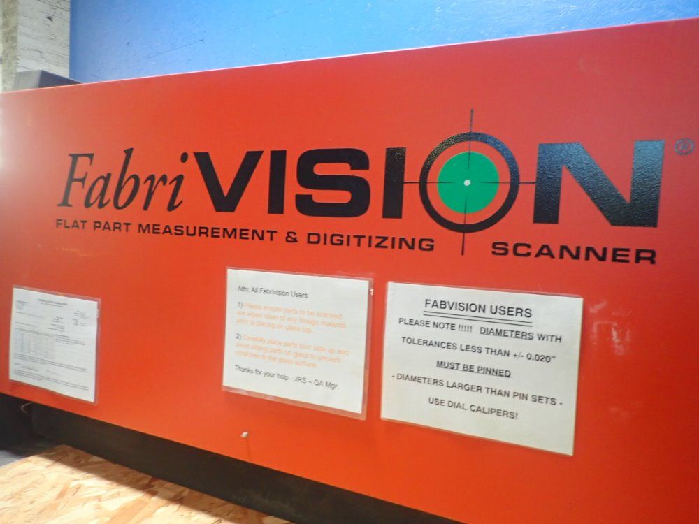 Fabri Vision Flat Part Measurment And Digitizing Scanner