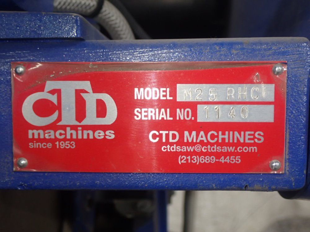 Ctd Machines Chop Saw