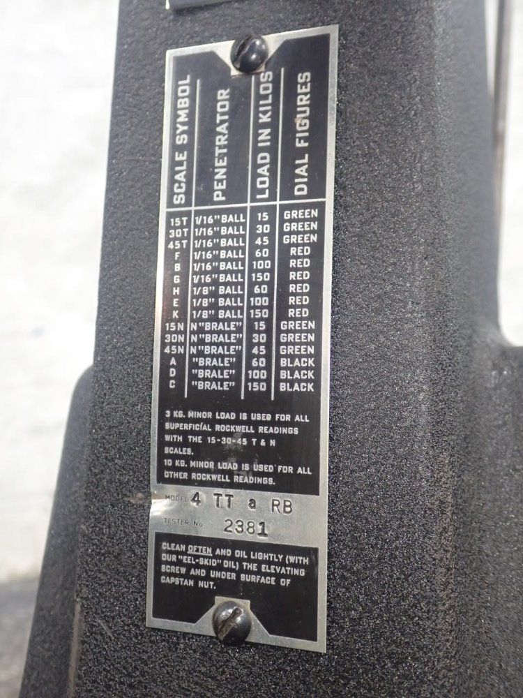 Wilson Hardness Tester