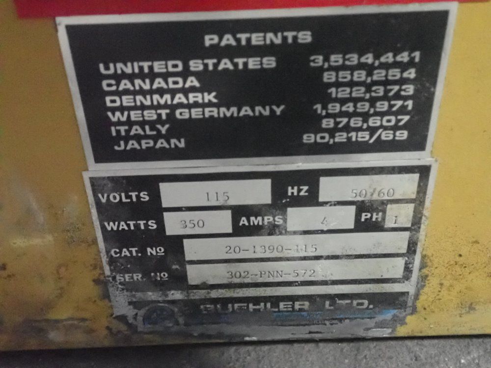 Buehler Ltd Mounting Press