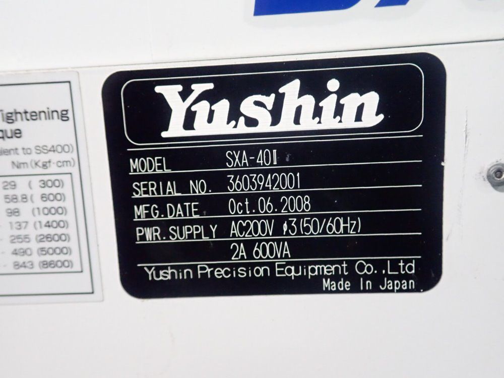 Yushin Pick And Place Robot