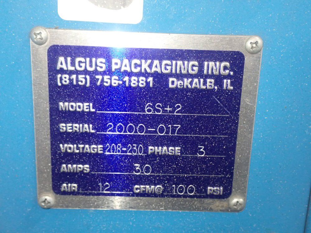 Algus Packaging Inc. 8 Station Algus Packaging Inc. 6s+2 Blister Packing Machine - 6s+2