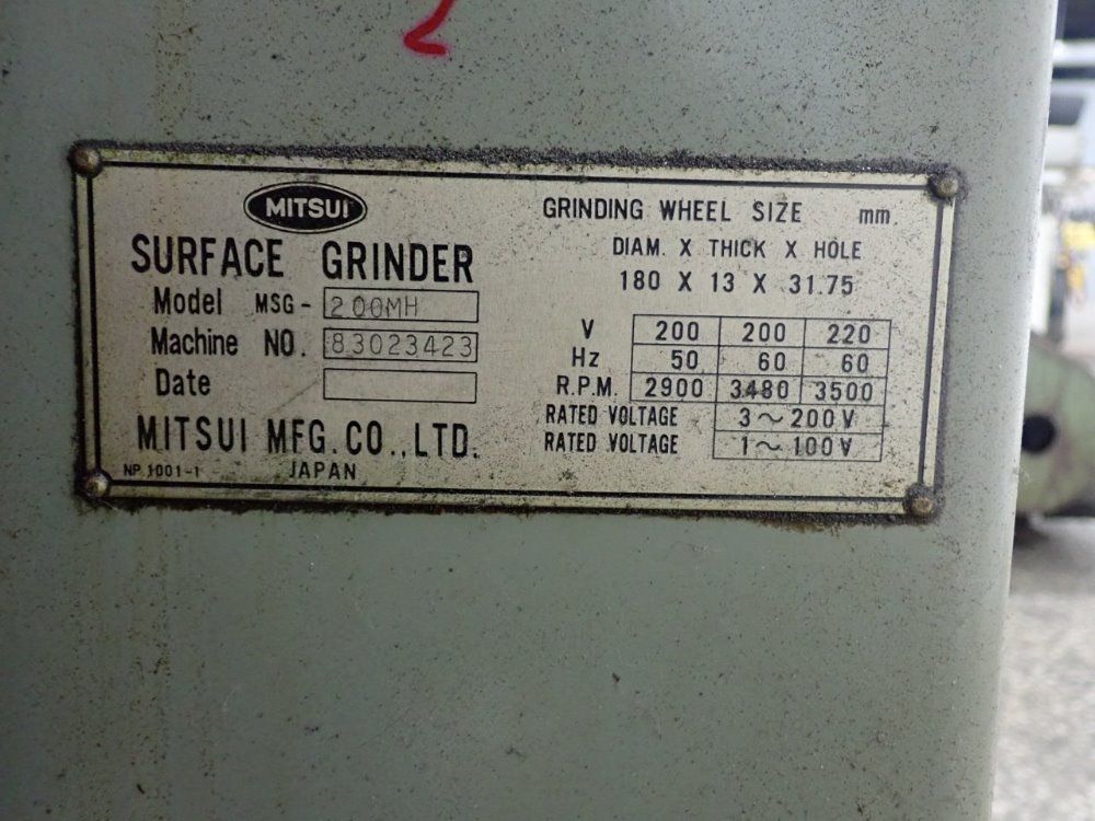 Mitsui Surface Grinder