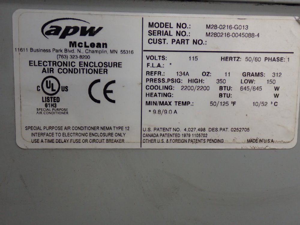 Apw/mclean Air Conditioner