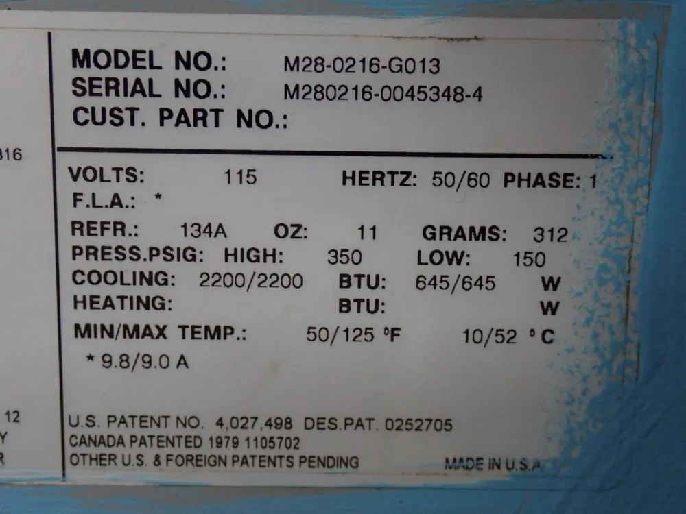 Apw/mclean Air Conditioner