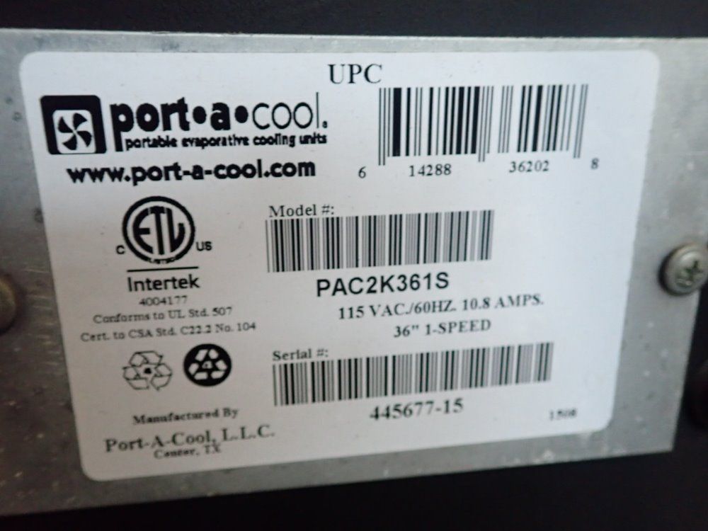 Port-a-cool Portable Evaporative Cooling Unit