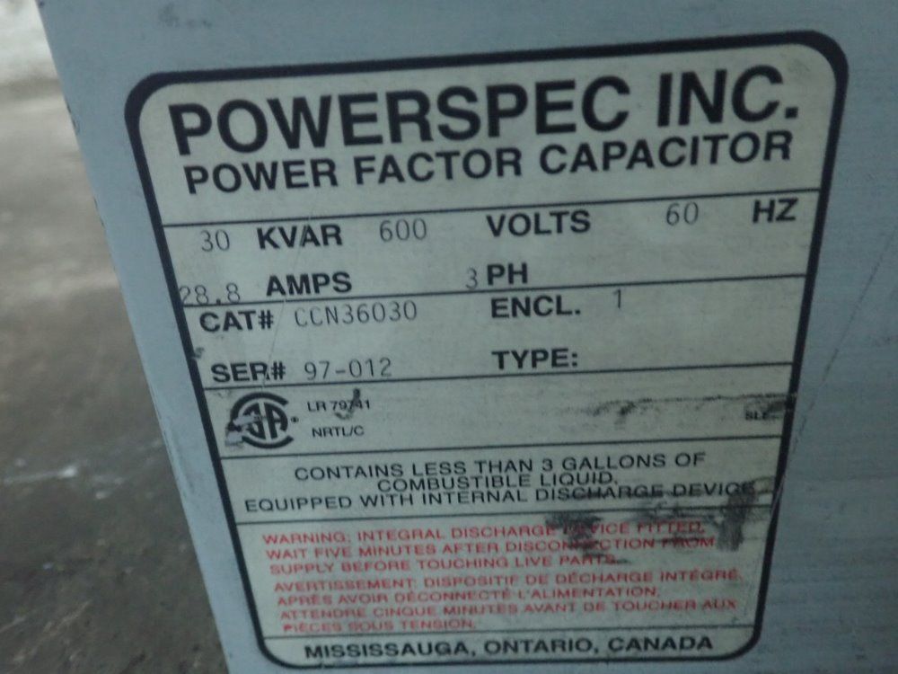 Powerspec Inc Power Factor Capacitor