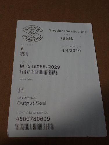 Snyder Plastics Gaskets
