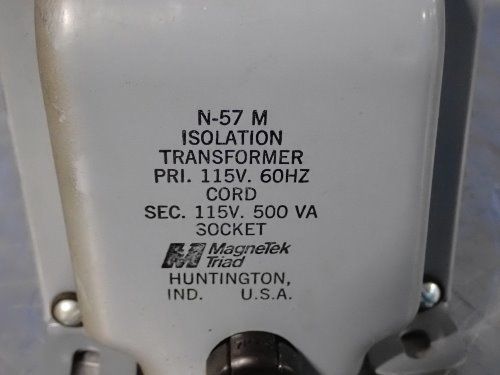 Magnetek Triad Isolation Transformer