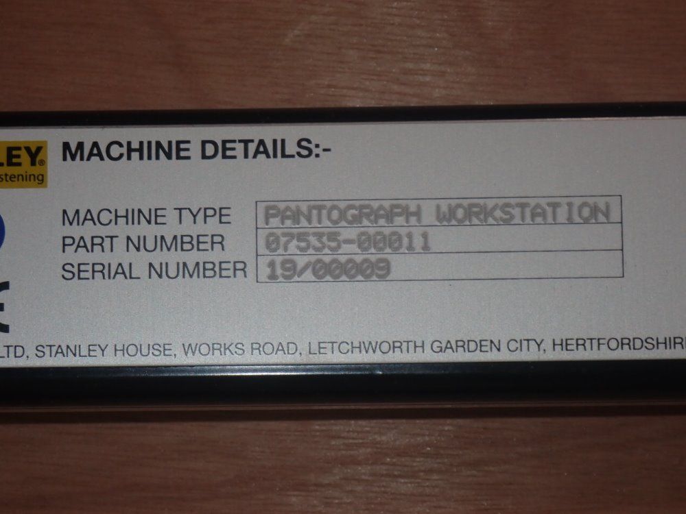 Avdel/pop Pantograph Workstation