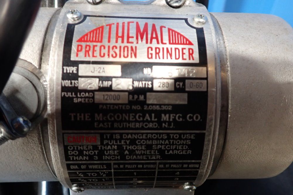 The Mac 2.5 A Precision Grinder - J-2a