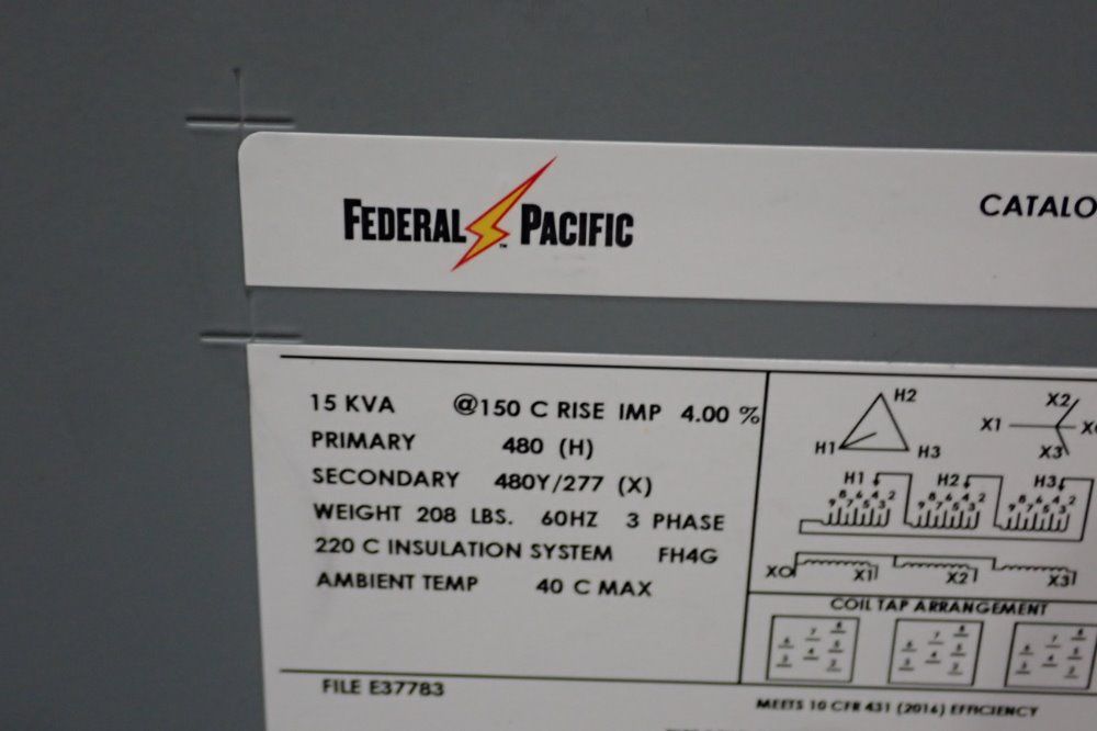 Federal Pacific 15 Kva Transformer - 36b