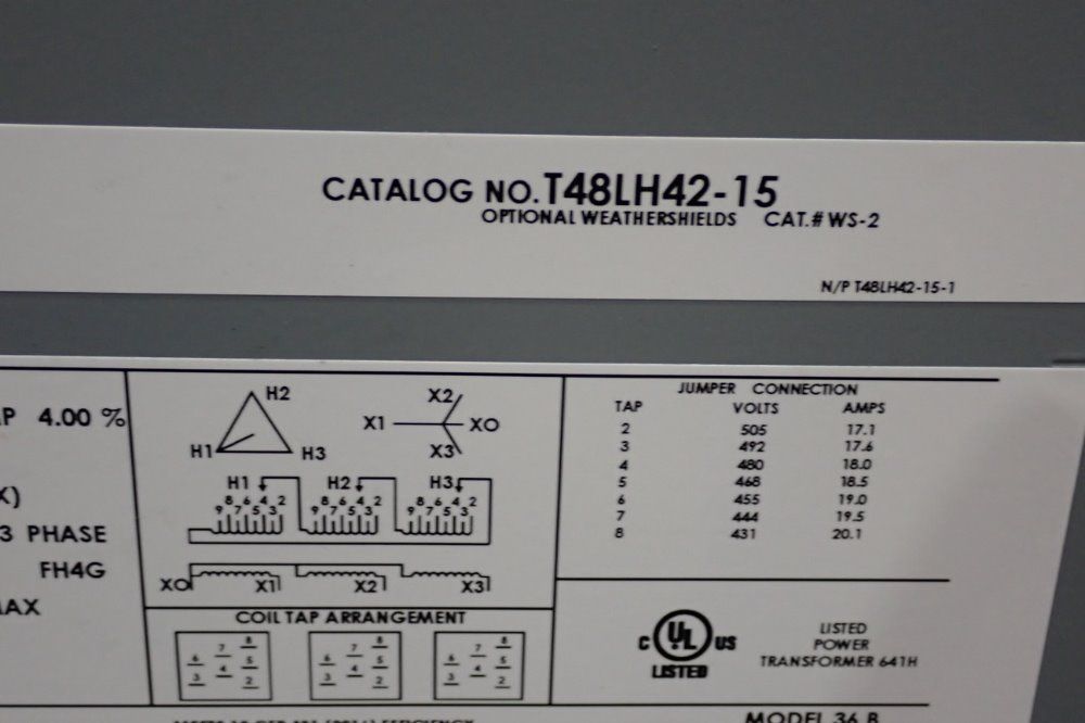 Federal Pacific 15 Kva Transformer - 36b