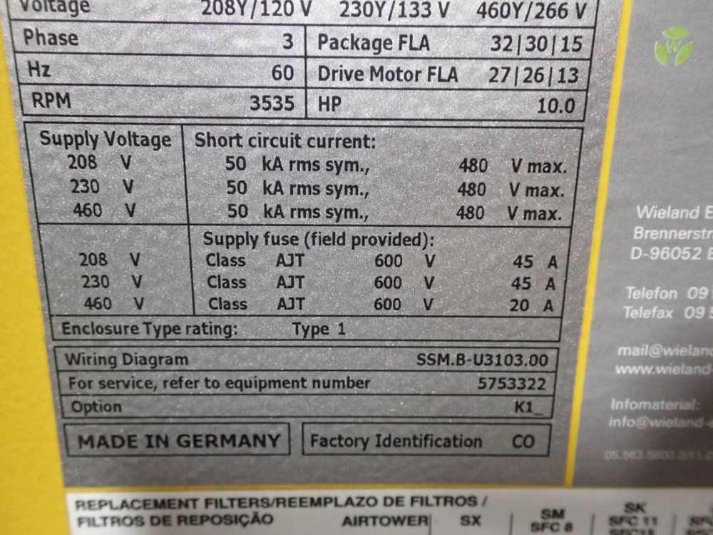 Kaeser 10 Hp Sm10 Air Compressor - Sm10