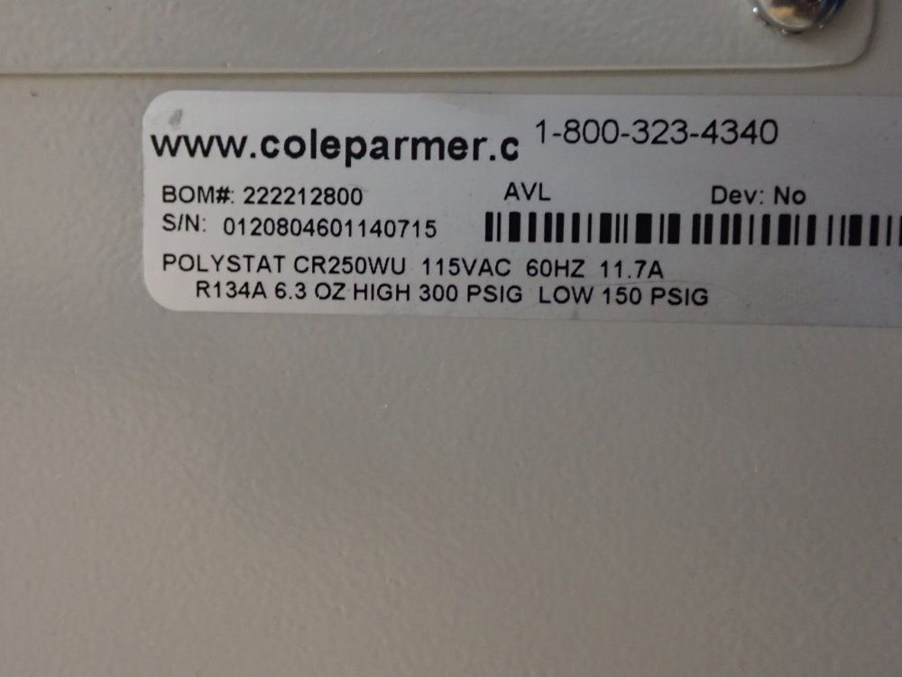 Cole-parmer Recirculator